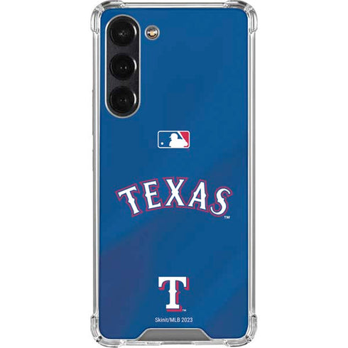 MLB Texas Rangers Alternate/Away Jersey Galaxy S24 FE Clear Case